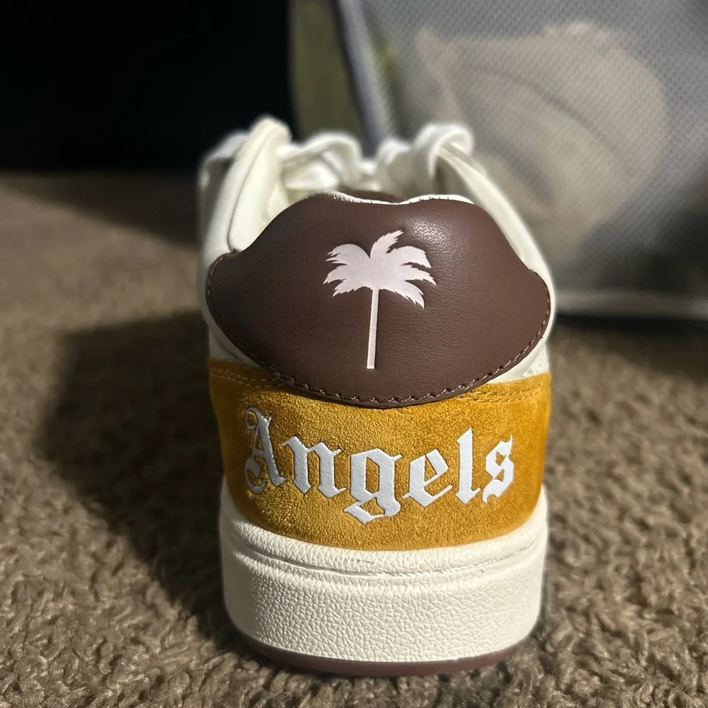 Palm Angels White and Yellow Sneakers - Picture 2 of 9